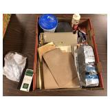 Lot of sandpaper and misc items