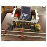 Large lot of clamps and misc items