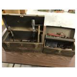Pair of vintage metal tool boxes, Craftsman +