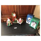 (3) Clothique  and KSA Santa figurines