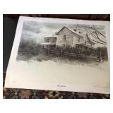 Joe Trout pencil signed, numbered print