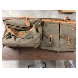 (2) Hartmann suitcase and garment bag