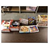 (9) games and puzzles w/ (2) GeoTrax NIB