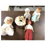 (5) vintage dolls, Mme Alexander Bo Peep