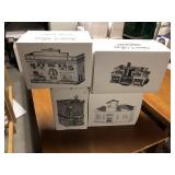4pcs of Snow Villages in box