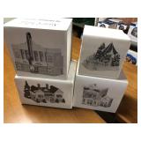 4pcs of Snow Villages in box