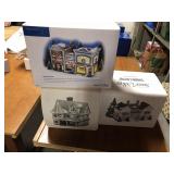3pcs of Snow villages in box