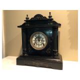 Antique Porcelain faced mantel clock