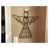 Large metal angel wall décor