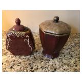 Pair of ceramic urn style vases