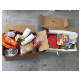 Massive lot of party supplies 2 full boxes