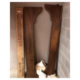 Antique bed rails & modern bed frame