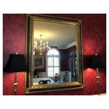 Impressive Gold & Black Parlor / entry mirror