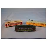 Selection of 3 N Scale Trolley Cars