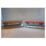 Selection of 4 N Scale Train Passenger Rail Cars