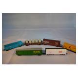 Selection of 6 N Scale Train Rail Cars