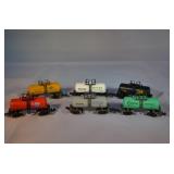 Selection of 6 N Scale Train Rail Cars-Tankers