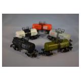 Selection of 5 N Scale Train Rail Cars-Tankers