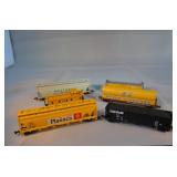 Selection of 6 N Scale Atlas Train Rail Cars