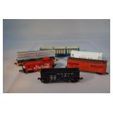 Selection of 5 N Scale Atlas Train Rail Cars