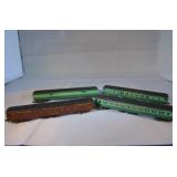Selection of 4 N Scale Train Passenger Rail Cars