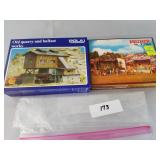 NIB! Pair of N Scale Model Railroad Building Model