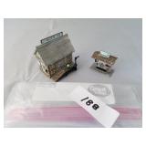 Pair of N Scale Metal Cast Railroad Buildings & Sc