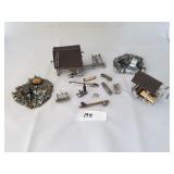 Pair of N Scale Metal Railroad Items-Lumber Loadin