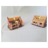 Pair of N Scale "Houses Under Construction"
