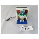 Lighted N Scale Movie Theater