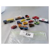 Selection of 15 Small Scale Vehicles-Cars,Trucks,T