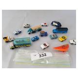 Selection of 15 Small Scale Vehicles-Cars,Trucks,T