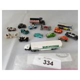 Selection of 15 Small Scale Vehicles-Cars,Trucks,T