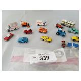 Selection of 15 Small Scale Vehicles-Cars,Trucks,T