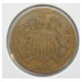 1865 TWO CENT PIECE  G