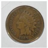 1865 INDIAN HEAD CENT VF  KEY