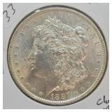 1887 MORGAN DOLLAR  CHOICE BU