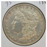 1889 MORGAN DOLLAR  XF