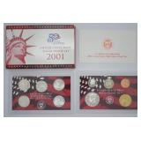 2001 SILVER PROOF SET