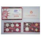 1999 SILVER PROOF SET  RARE DATE