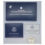 2001 D AMERICIAN BUFFALO SILVER DOLLAR W BOX PAPER