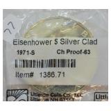 1971 S PROOF SILVER IKE DOLLAR