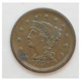 1851 LARGE CENT  N23 R 3  XF