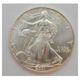 2001 SILVER EAGLE   GEM