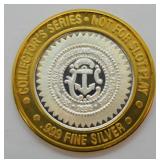 TRUMP PLAZA .999 SILVER CASINO CHIP