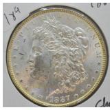 1887 MORGAN DOLLAR  CHOICE BU