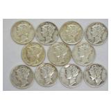 10 MERCURY DIMES