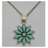 STERLING TOURQUISE NECKLACE