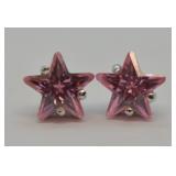 STERLING PINK EARRINGS