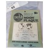 Miniature Replica of Apollo XI Moon Plaque